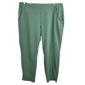 Eddie Bauer Traveler Pants Green Women Size XL